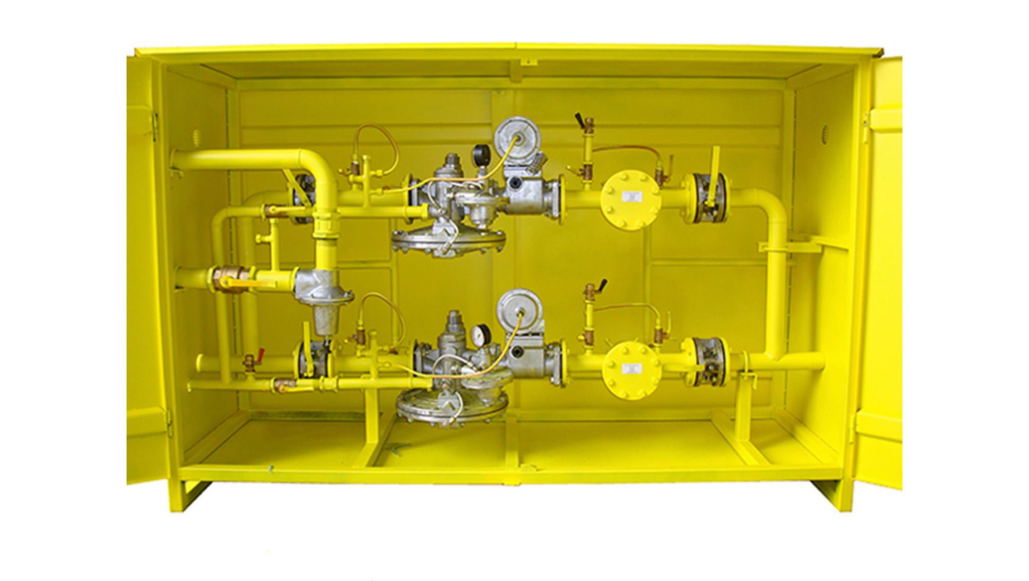 Пункт газорегуляторный с основной и резервной линиями редуцирования ПРОМГАЗЭНЕРГО ГРПН-300-4-1,2 Установки газорегуляторные