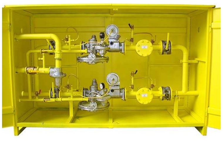 Пункт газорегуляторный модульный с основной и резервной линиями редуцирования ПРОМГАЗЭНЕРГО МРП-900 (РДНК-50) Установки газорегуляторные